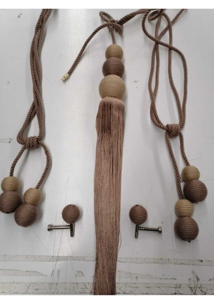 Ege’nin Atölyesinden Yan Bağlama , Broçöl , Perde Aksesuarı , 3 Adet 13 Top