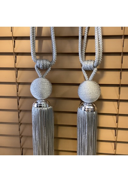 Ege’nin Atölyesinden Yan Bağlama , Fransız Dizayn , Fon Perde Aksesuarı , Broçöl , Set 2 Parça