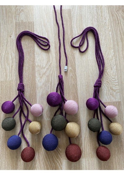 Ege’nin Atölyesinden Broçöl Seti , Sarkıt , Yan Bağlama , Perde Aksesuarı 3 Parça 18 Top