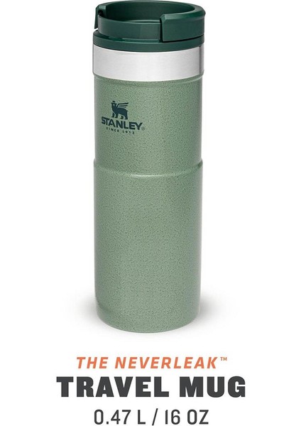 The Neverleak Travel Termos 0.47 L Hammertone Green