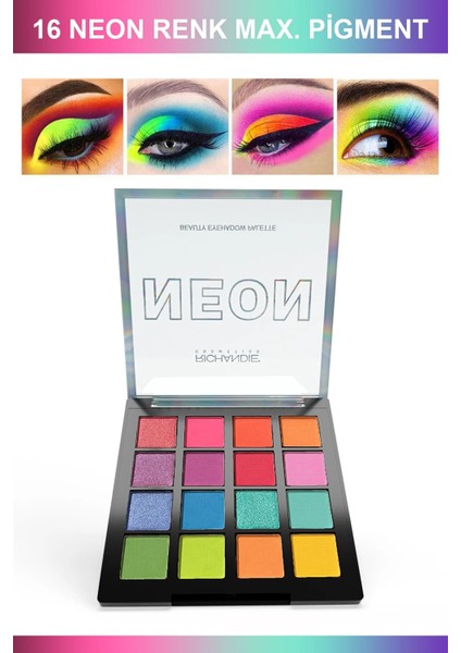 16 Renk Neon Göz Farı Paleti fiyatları