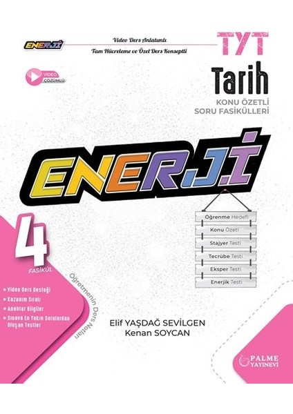 YKS TYT Enerji Serisi Tarih Konu Özetli Soru Fasikülleri