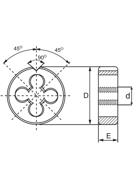 M15X1,5 Bucovice DIN223 NB-223ML Sol Hss Metrik Ince Diş Pafta