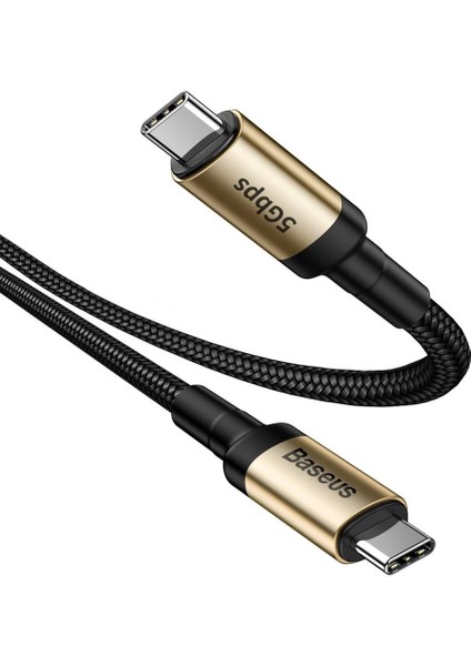 1 Metre 60W Type C To Type C Şarj, Data ve 4K 60Hz Görüntü Aktarım Kablosu, 10GBPS Qc3.0 Kablo