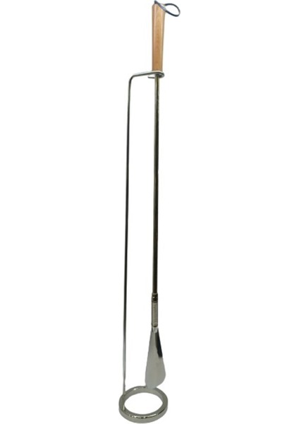 Sistem Yaylı Krom Ayakkabı Çekeceği Kereta 72 cm-Renksiz
