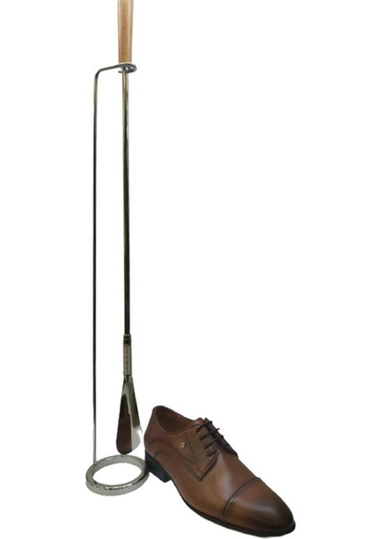 Sistem Yaylı Krom Ayakkabı Çekeceği Kereta 72 cm-Renksiz