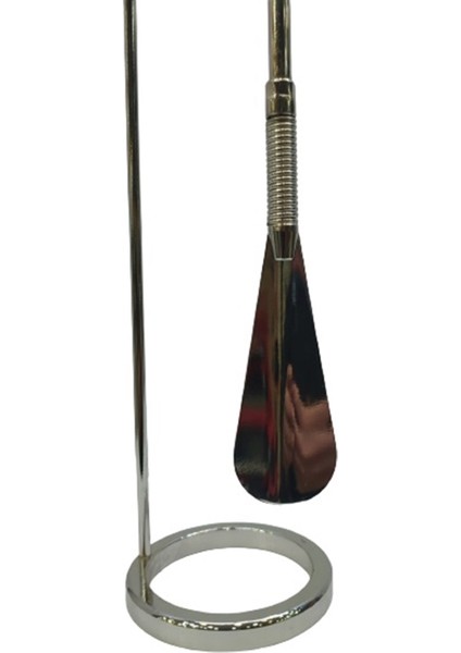 Sistem Yaylı Krom Ayakkabı Çekeceği Kereta 72 cm-Renksiz
