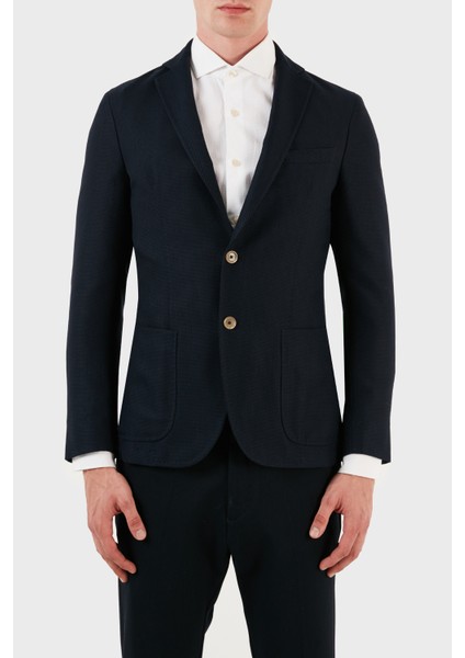 Yün ve Pamuklu Blazer Ceket Erkek Ceket ZOX2011G517161024C88