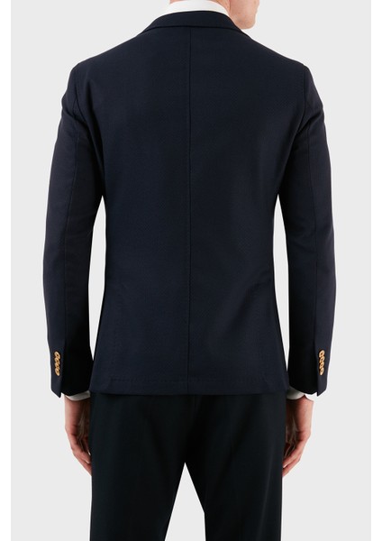 Yün ve Pamuk Karışımlı Blazer Ceket Erkek Ceket ZOX2111G517Y1161531C88