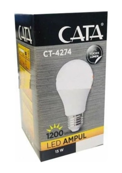 10 Adet Cata 15W LED Ampul CT-4274 Beyaz Işık
