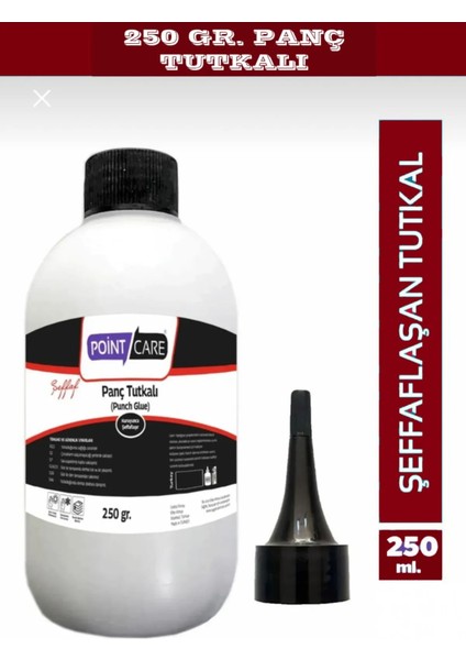 Point Care Panç Tutkalı,2 Adet 250 Gr, Şeffaf Yapıştırıcı, Punch Tutkalı