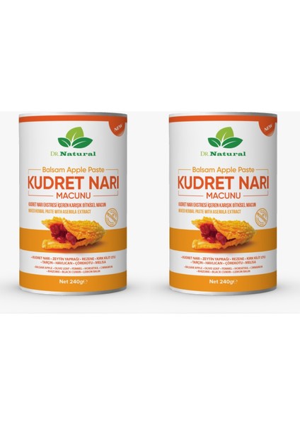 Dr. Natural Kudret Narı Macunu Bal Keçiboynuzu Bitki Karışımlı Bitter Melon Macun 240 gr (2 Adet)