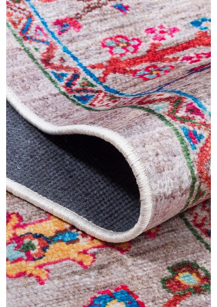 Kilim Desenli Pamuk Taban Dijital Baskılı Halı