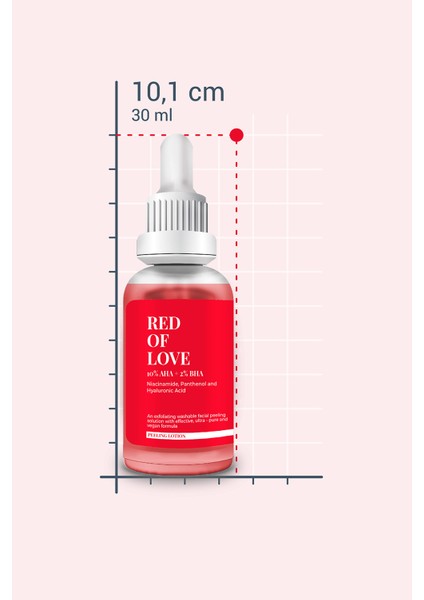 SHE VEC RED OF LOVE - Bariyer Onarımı ve Güçlü Antioksidan Koruma Sağlayan Resurfacing Peeling Losyon