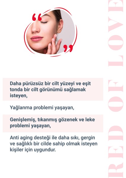 SHE VEC RED OF LOVE - Bariyer Onarımı ve Güçlü Antioksidan Koruma Sağlayan Resurfacing Peeling Losyon