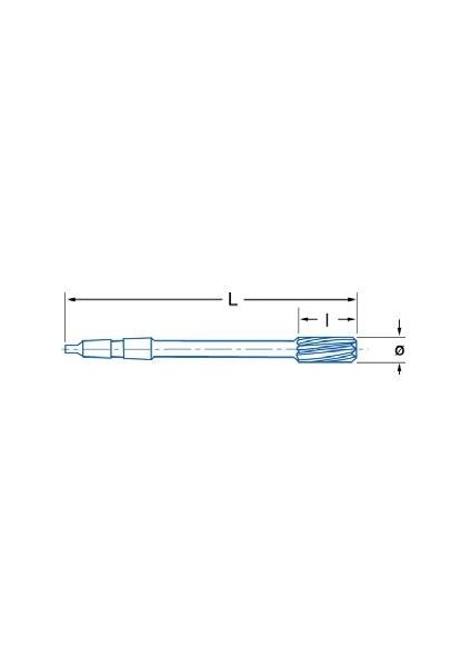 22,00MM Izar DIN208B Hsse Co5 Mors Konik Saplı Makina Raybası