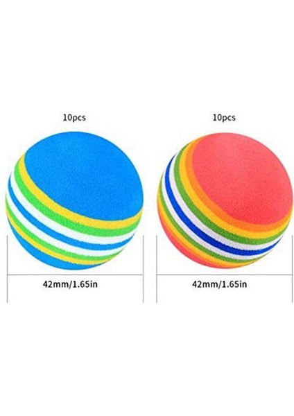 20 Adet Golf Toplarıyumuşak Köpük Bahçe Golf Topları Uygulama Golf Topları Sünger Gökkuşağı Golf Topları Kapalı Açık Için (Yurt Dışından) fırsatları