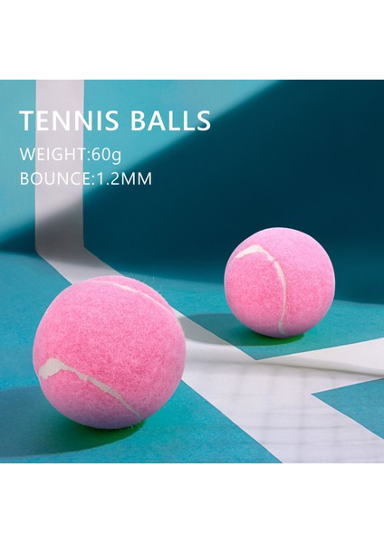 6 Adet Paket Pembe Tenis Topları Aşınmaya Dayanıklı Elastik Eğitim Topları 66MM Bayanlar Yeni Başlayanlar Için Uygulama Tenis Topu Kulübü (Yurt Dışından) fiyatları