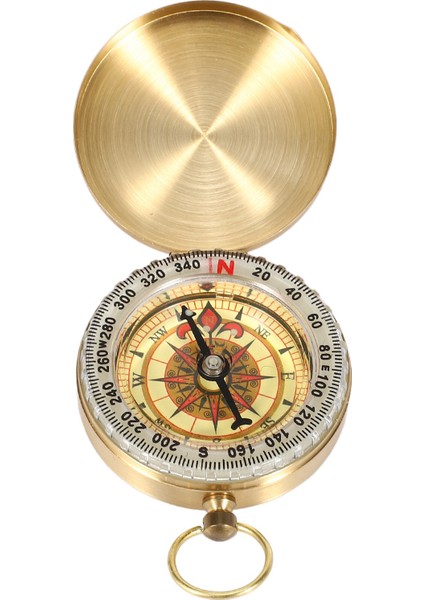 Klasik Pirinç Cep Saati Tarzı Kamp Pusula (Yurt Dışından)