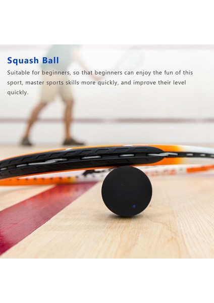 Squash Topu Hızlı Hızlı Spor Profesyonel Oyuncu Yarışması Squash(3 Adet) (Yurt Dışından)