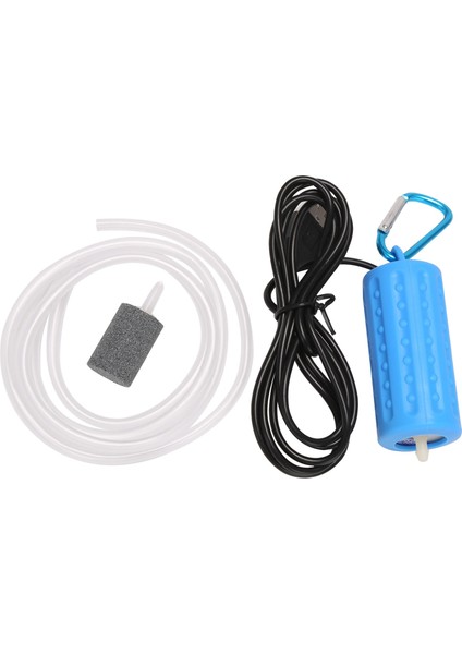 USB Mini Havalandırma Pompası Hava Pompası Akvaryum Havalandırıcı Ultra Sessiz Mini Balık Tankı Balık Tutmaya Gitmek Oksijen Pompası ——mavi (Yurt Dışından)