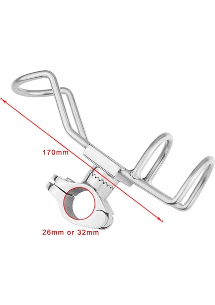 1 Adet Paslanmaz Çelik 316 Olta Rafı Tutucu Kutup Braketi Destek Kelepçesi Ray Montaj 26MM Tekne Aksesuarları (Yurt Dışından) fiyatları