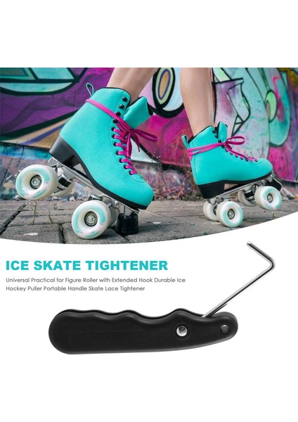 Şekil Rulo Için Evrensel Pratik Genişletilmiş Kanca ile Dayanıklı Buz Hokeyi Çektirme Taşınabilir Kolu Paten Dantel Sıkma (Yurt Dışından) modelleri