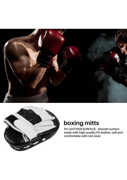 Boks Deri Yumruk Odak Eldiveni, Karate, Muay Thai Kick, Müsabaka, Dojo, Dövüş Sanatları Için Hedef Eğitimi El Pedleri (Yurt Dışından) fiyatları