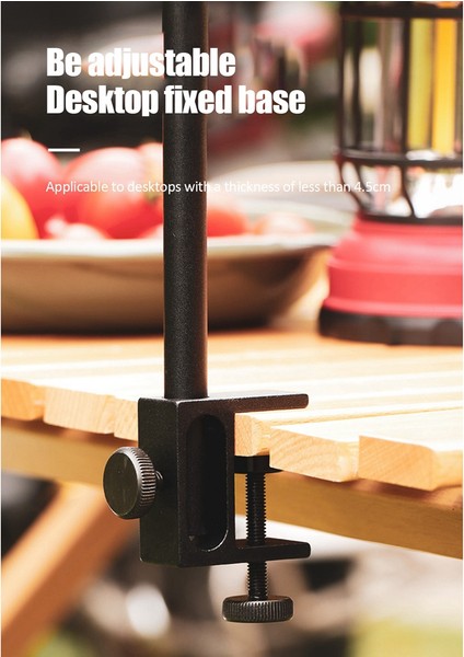 Açık Masaüstü Raf Alüminyum Alaşımlı Piknik Sofra Çok Raflı Kamp Lambası Masanın Yanında Standı, 38 x 35 cm (Yurt Dışından) modelleri