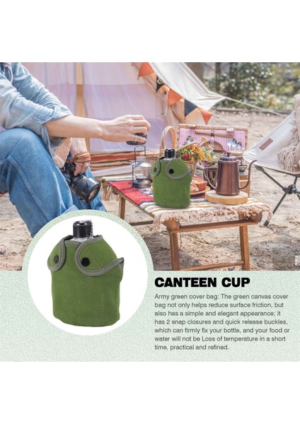 Açık Kantin Tencere Seti Kantin Bardağı Taşınabilir Su Şişesi Tutma Kolu Bardak Açık Kamp Yürüyüş Için (Yurt Dışından) modelleri