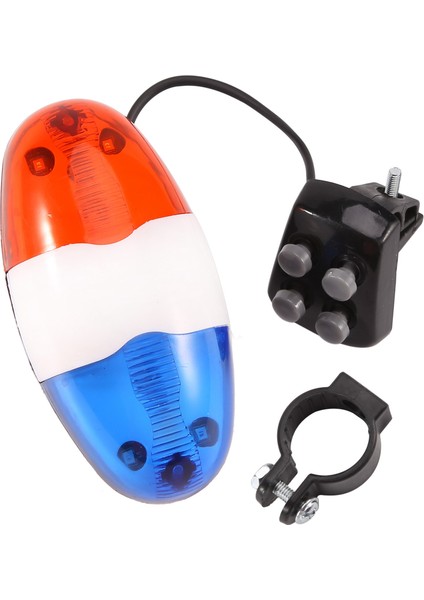 Bisiklet Zili 6 LED 4 Ton Korna LED Işık Elektronik Siren Bisiklet Çocuklar Için Bisiklet Aksesuarları (Yurt Dışından)