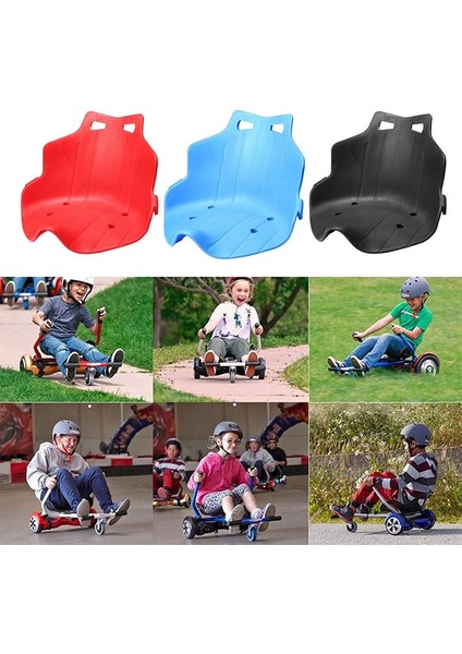 Kart Hoverboard Koltuk Eki Için Plastik Koltuk Kart Aksesuarları Yetişkinler Çocuklar Elektrikli Öz Dengeleme Scooter Siyah (Yurt Dışından) fiyatları