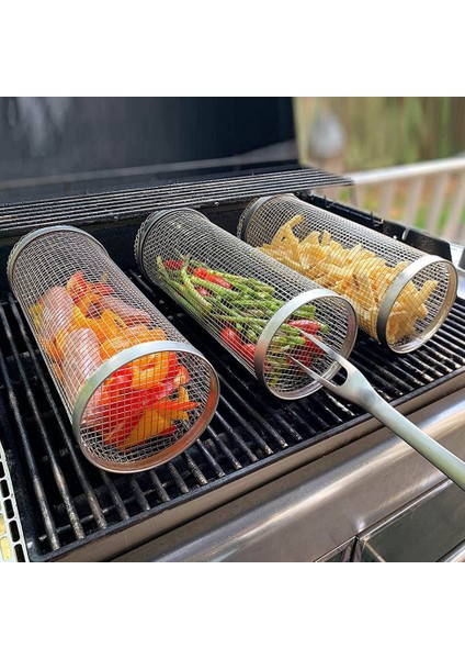 Paslanmaz Çelik Barbekü Pişirme Izgaraları Rendeleyin Açık Yuvarlak Barbekü Kamp Ateşi Izgaraları Izgara-Kamp Piknik Tencere (30CM) (Yurt Dışından) fırsatları