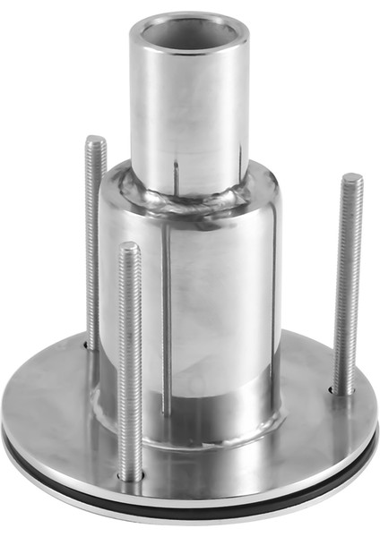 316 Paslanmaz Çelik Gövde Egzoz Kaplaması Montaj Borusu Boru Soket Parçası Havalı Isıtıcı Tekne Deniz Araba Kamyon Için, 24MM A (Yurt Dışından)