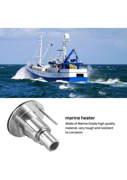 316 Paslanmaz Çelik Gövde Egzoz Kaplaması Montaj Borusu Boru Soket Parçası Havalı Isıtıcı Tekne Deniz Araba Kamyon Için, 24MM A (Yurt Dışından) modelleri