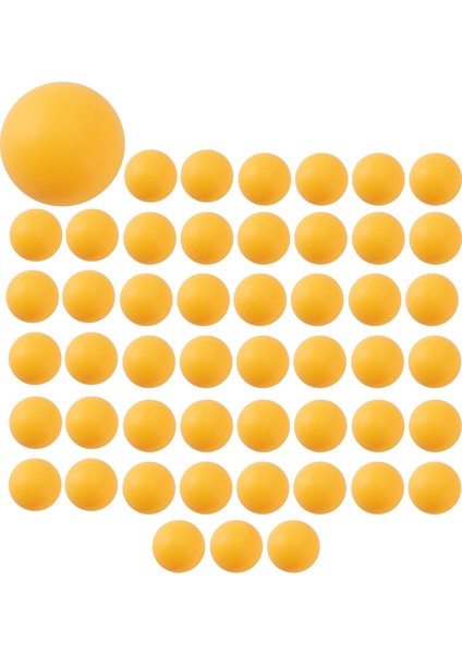 50'li Paket Premium Ping Pong Topları Gelişmiş Eğitim Masası Topu Dayanıklı Dikişsiz Toplar Turuncu (Yurt Dışından)