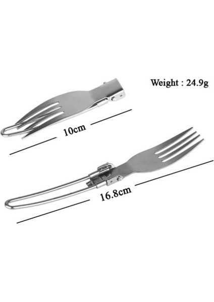 Tencere Sırt Çantası Spork Çatal Paslanmaz Çelik Katlanır Bıçak Gereçler Kaşık Seti Combo Piknik Kamp Çatal Bıçak Takımı Sofra Sofra Takımı (Yurt Dışından)