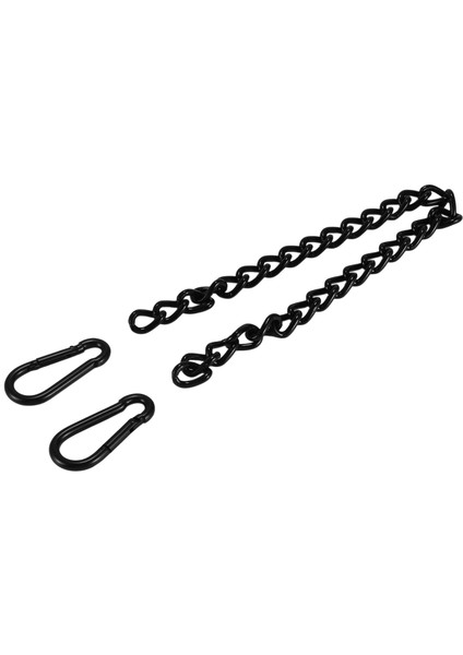 2 Karabinalı Çelik Asılı Sandalye Zinciri, Ağır Hizmet Sundurma Salıncak Hamak Zinciri Seti, Hamak Salıncakları Için (66CM) (Yurt Dışından)