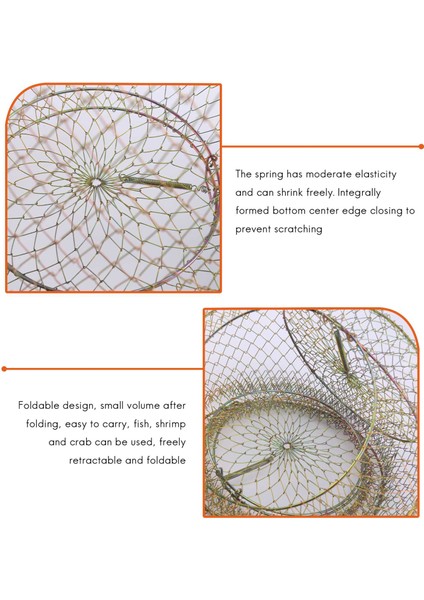 Katlanabilir Taşınabilir Çelik Tel Balıkçılık Pot Tuzak Net Yengeç Crawdad Kafes Balık Sepeti (Yurt Dışından) fırsatları