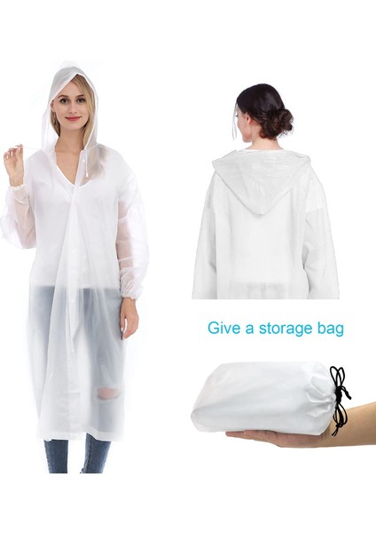 Yağmurluk 2 Paket Yağmur Pançolar Erkekler Kadınlar Için Yetişkinler Yeniden Kullanılabilir Taşınabilir Yağmurluk Su Geçirmez Elastik Kollu (Yurt Dışından) fiyatları