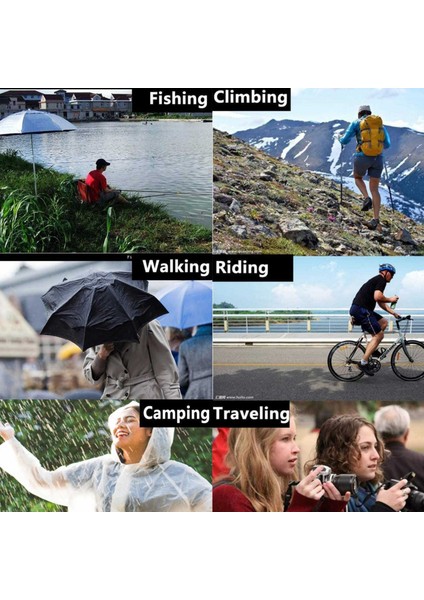 Yağmurluk 2 Paket Yağmur Pançolar Erkekler Kadınlar Için Yetişkinler Yeniden Kullanılabilir Taşınabilir Yağmurluk Su Geçirmez Elastik Kollu (Yurt Dışından) modelleri