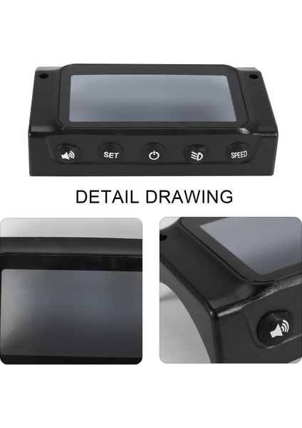 Hızlandırıcı Fren Kolu LED Lamba Kapağı ile S1 S2 S3 8 Inç Scooter Için LCD Monitör Kapağı (Yurt Dışından)