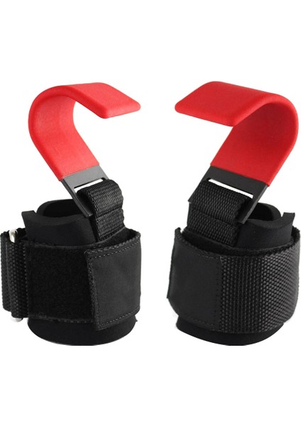 Ağırlık Kaldırma Kancası Sapları Bilek Sarmalarıyla El Çubuğu Bilek Kayışı Gym Fitness Kanca Ağırlık Kayışı Pull-Up Kaldırma Eldivenleri (Yurt Dışından)