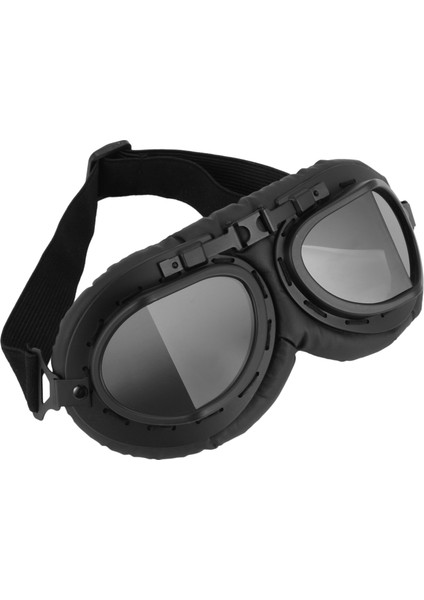 Retro Gri Motosiklet Kask Pilot Gözlüğü Vintage Ikinci Dünya Savaşı Pilot Gözlüğü Motosiklet Scooter Gözlük Uv Kask (Yurt Dışından) modelleri