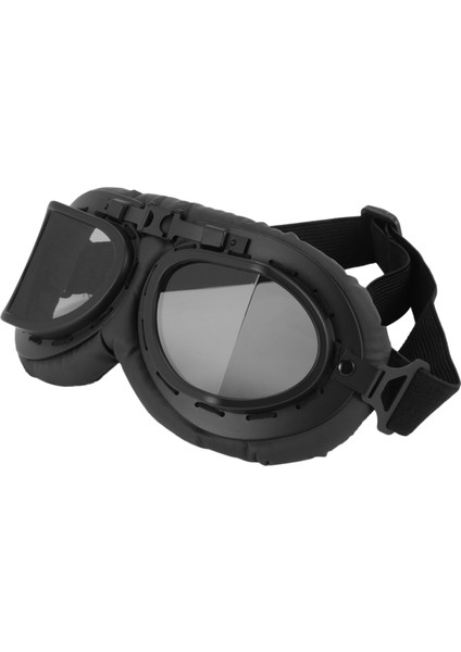 Retro Gri Motosiklet Kask Pilot Gözlüğü Vintage Ikinci Dünya Savaşı Pilot Gözlüğü Motosiklet Scooter Gözlük Uv Kask (Yurt Dışından) fırsatları