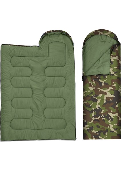 Kamuflaj Uyku Tulumu Açık Kamp Uyku Tulumu Seyahat Sıcak Yetişkin Kış Pamuk Uyku Tulumu Kalınlaşmış (Yurt Dışından) fiyatları