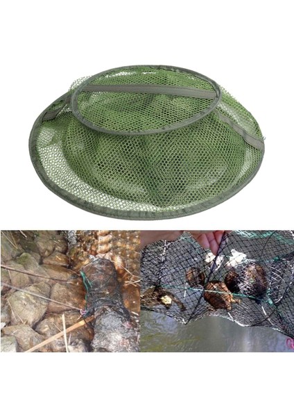 Açık Katlanır Yuvarlak Balık Ağı 3 Katmanlı Naylon Balık Karides Net Balıkçılık Karides Net Açık Balıkçılık Alıcı Aksesuarları (Yurt Dışından)
