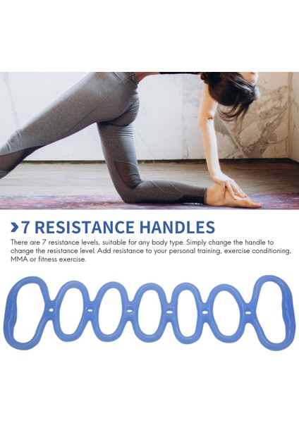 7 Halkalı Streç, Direnç Bantları, Yoga Germe Kol Omuzlar Ayak, Fitness Ev Spor Salonu, Mavi (Yurt Dışından) modelleri