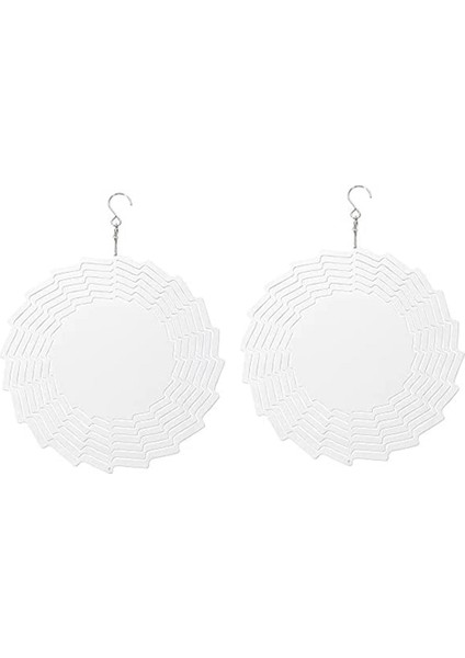 2 Paket 10 Inç Süblimasyon Rüzgar Spinner Boşlukları 3D Rüzgar Spinners Asılı Rüzgar Spinners Dış Mekan Dekorasyon Için (Yurt Dışından)