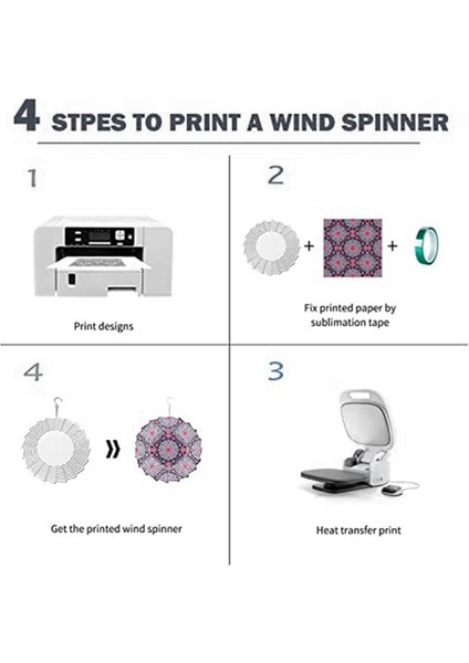2 Paket 10 Inç Süblimasyon Rüzgar Spinner Boşlukları 3D Rüzgar Spinners Asılı Rüzgar Spinners Dış Mekan Dekorasyon Için (Yurt Dışından) fiyatları